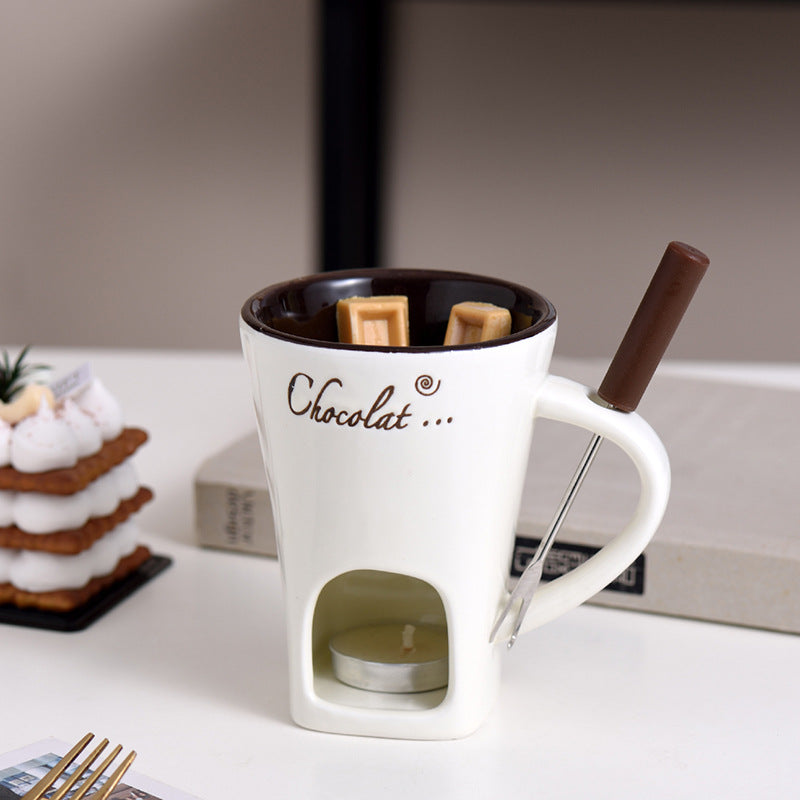 Ceramic Chocolate Fondue Pot Hot Pot