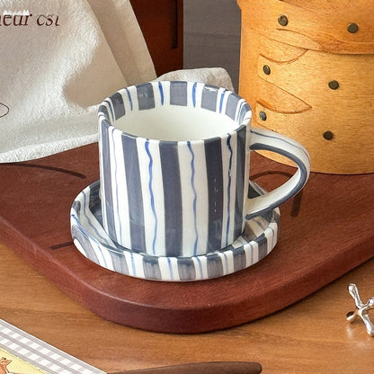 Ceramic Coffee Cup and Saucer Set