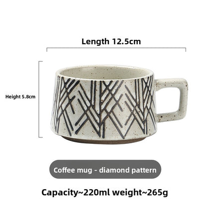 Ceramic coffee cup