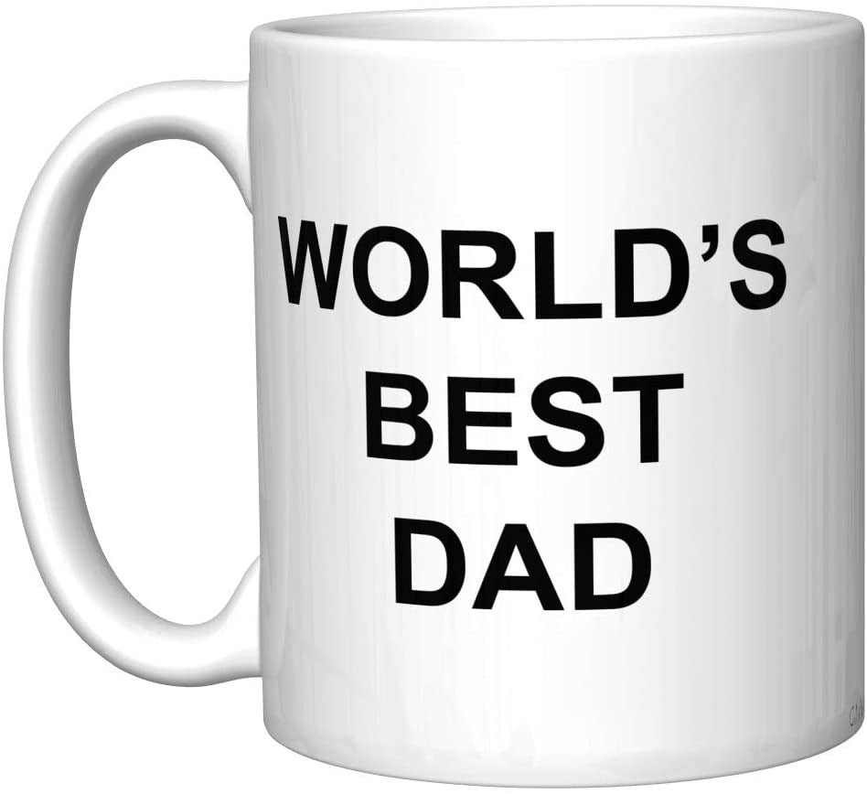 Ceramic Coffee Mug with Dad Mom Text