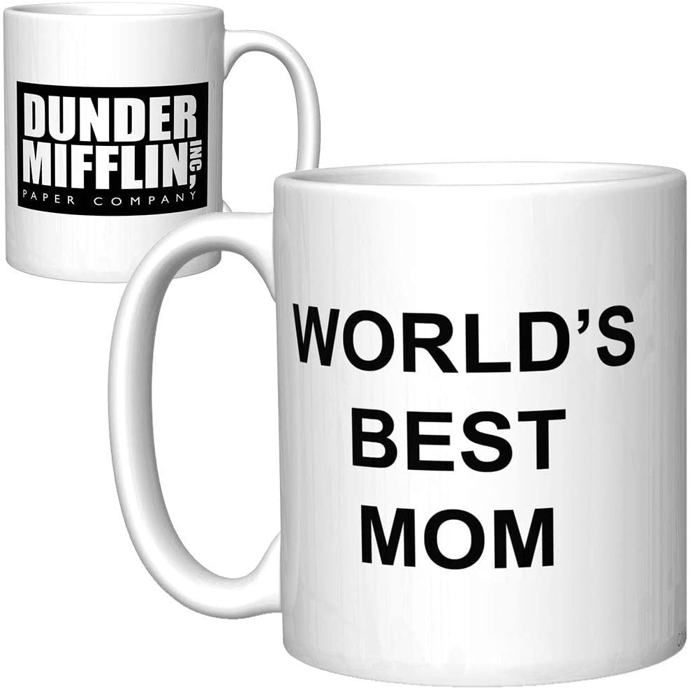 Ceramic Coffee Mug with Dad Mom Text