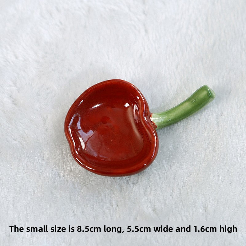 Ceramic Condiment Dish with Fruit Design