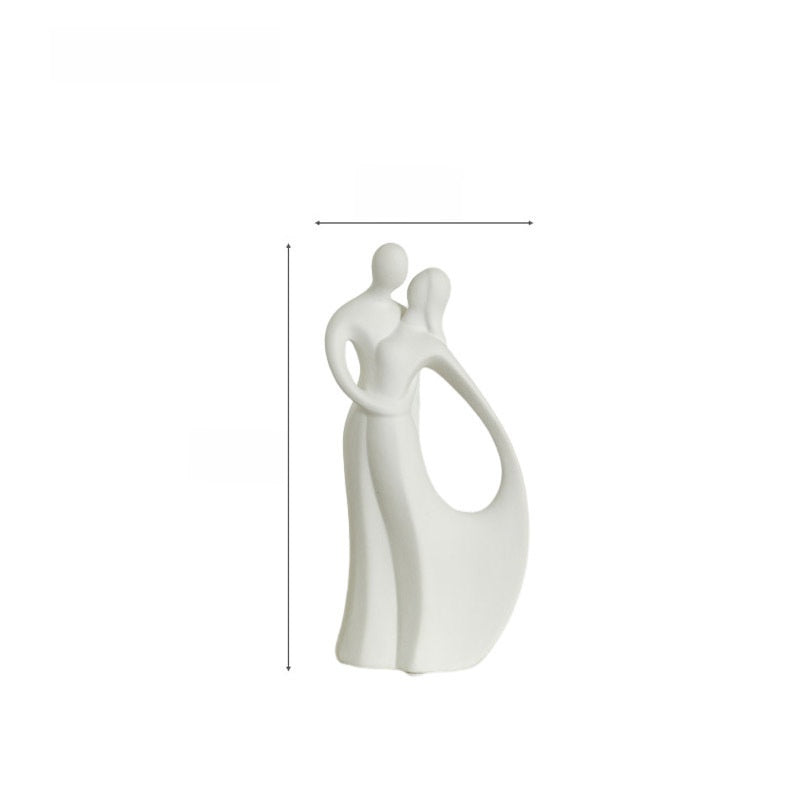 Ceramic Couple Figurines Home Decor