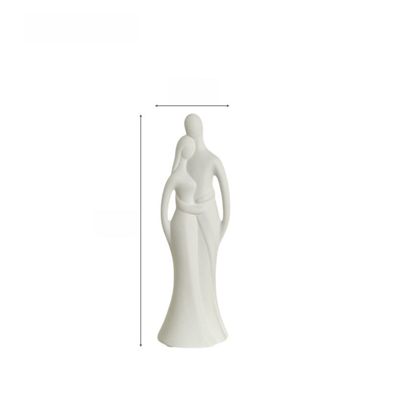 Ceramic Couple Figurines Home Decor