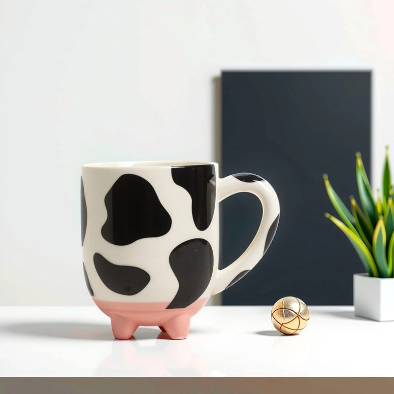 Ceramic Cow Pattern Mug