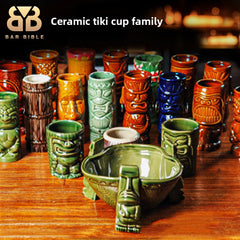 Black Skull cup with handle