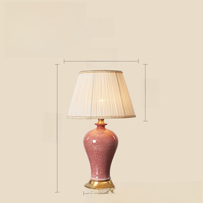 Ceramic Desk Lamp with Copper Base