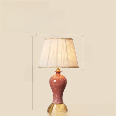 Ceramic Desk Lamp with Copper Base