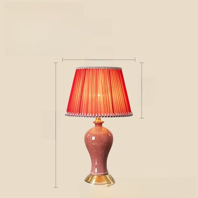 Ceramic Desk Lamp with Copper Base
