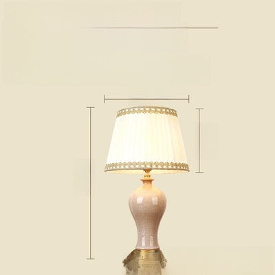 Ceramic Desk Lamp with Copper Base