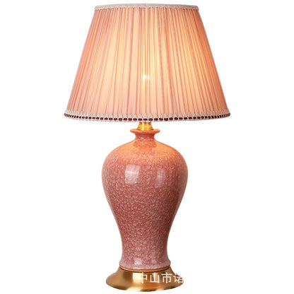 Ceramic Desk Lamp with Copper Base