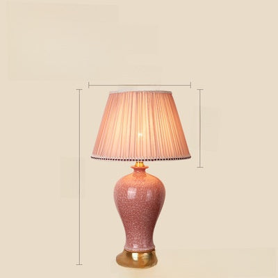 Ceramic Desk Lamp with Copper Base