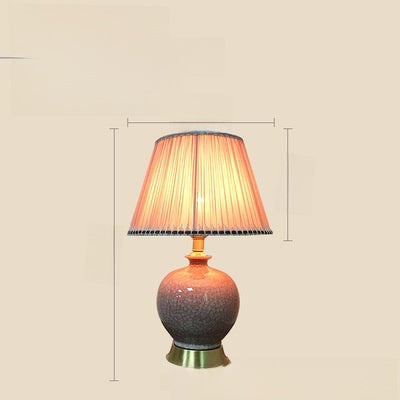 Ceramic Desk Lamp with Copper Base