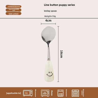 Ceramic Divided Plate with Animal Pattern