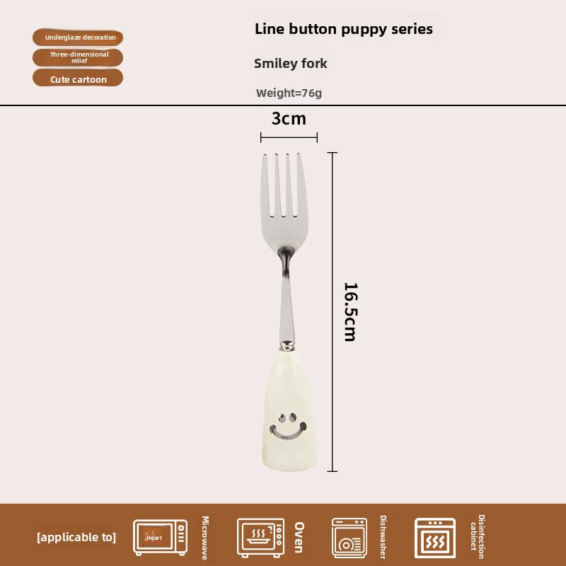 Ceramic Divided Plate with Animal Pattern