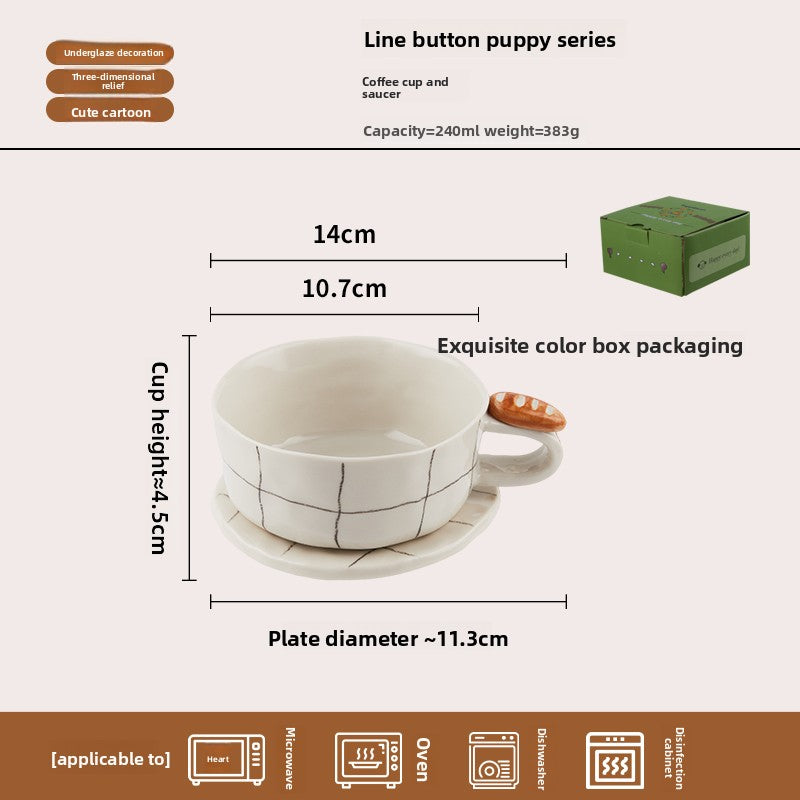 Ceramic Divided Plate with Animal Pattern