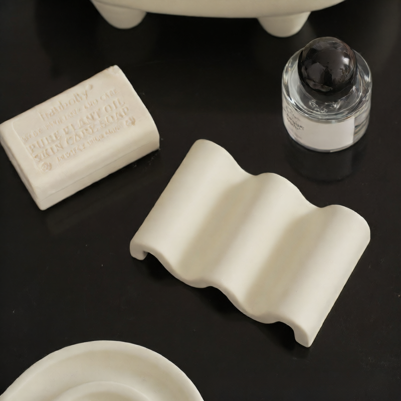 Ceramic Drain Soap Dish
