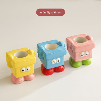 Ceramic electric toothbrush holder