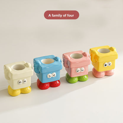 Ceramic electric toothbrush holder