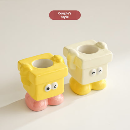 Ceramic electric toothbrush holder
