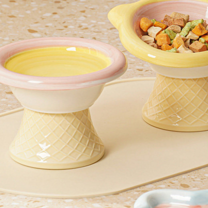 Ceramic Elevated Pet Bowl