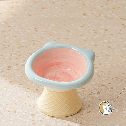 Ceramic Elevated Pet Bowl
