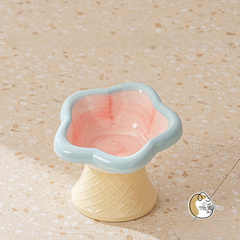 Ceramic Elevated Pet Bowl