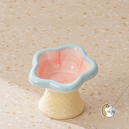 Ceramic Elevated Pet Bowl