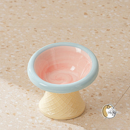 Ceramic Elevated Pet Bowl