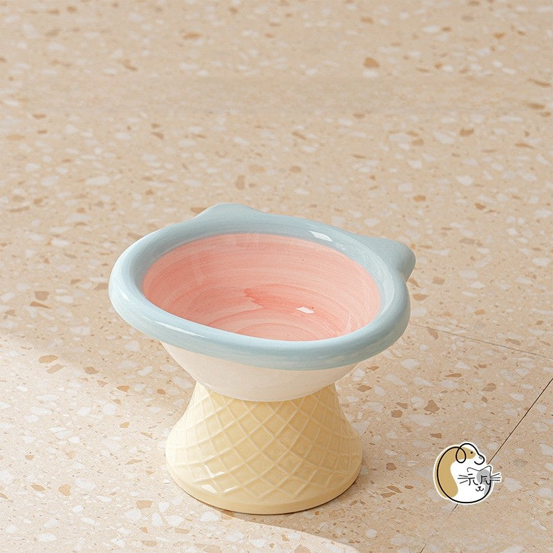 Ceramic Elevated Pet Bowl