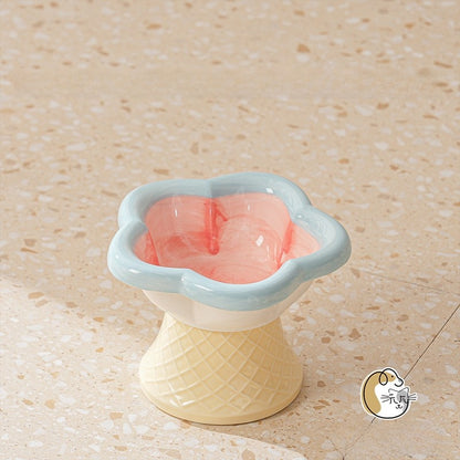 Ceramic Elevated Pet Bowl