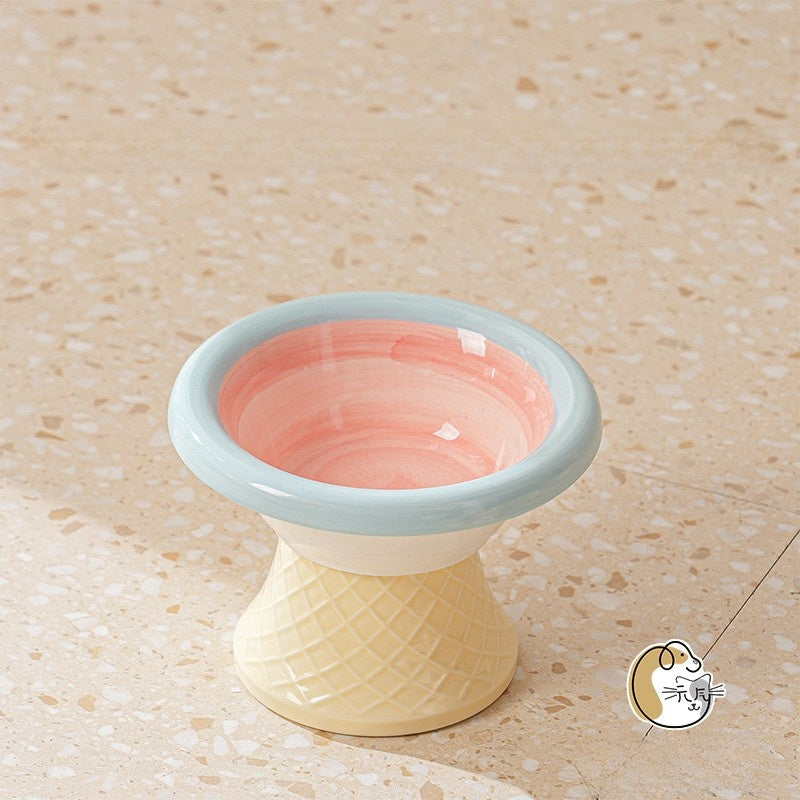 Ceramic Elevated Pet Bowl