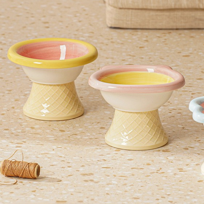 Ceramic Elevated Pet Bowl