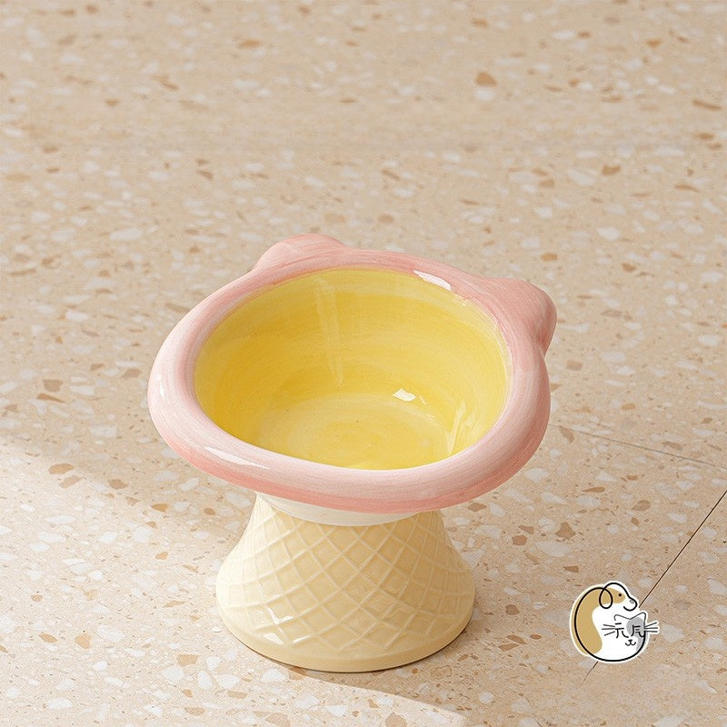 Ceramic Elevated Pet Bowl