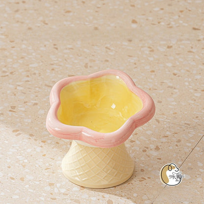 Ceramic Elevated Pet Bowl