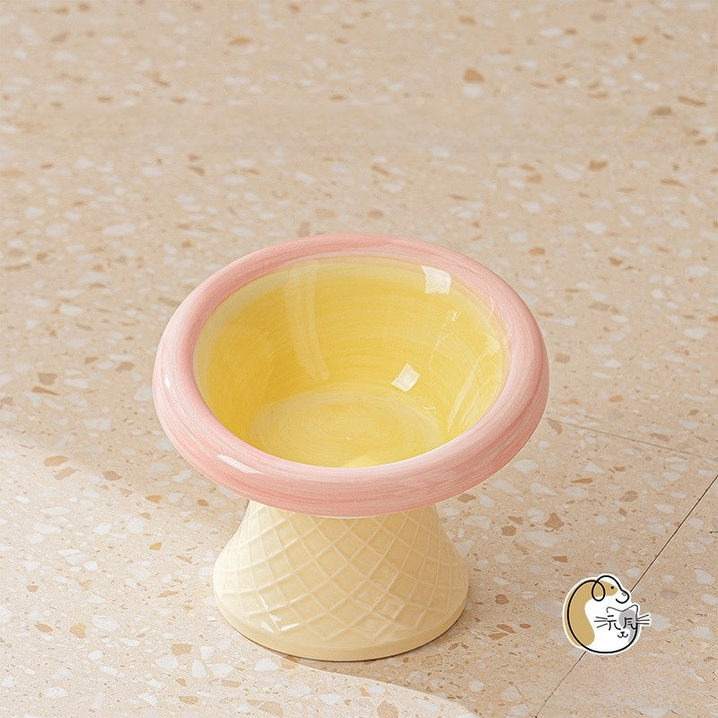 Ceramic Elevated Pet Bowl