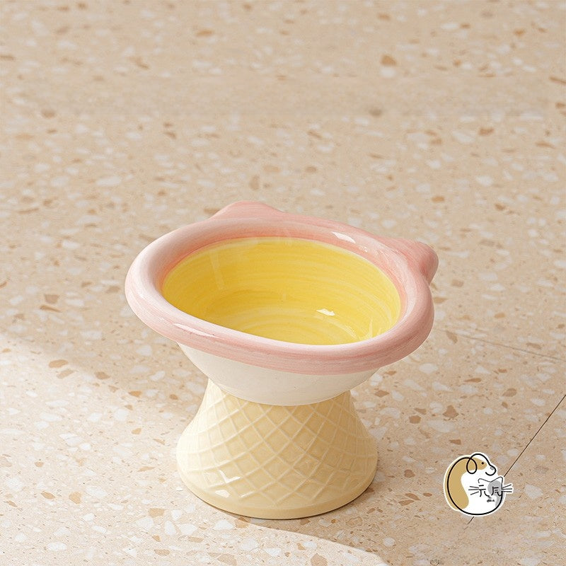 Ceramic Elevated Pet Bowl