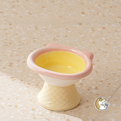Ceramic Elevated Pet Bowl