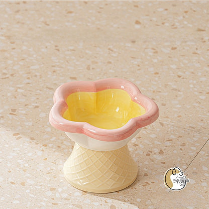 Ceramic Elevated Pet Bowl