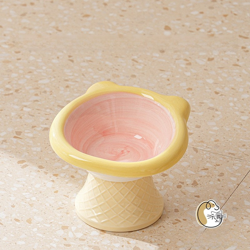 Ceramic Elevated Pet Bowl