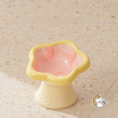 Ceramic Elevated Pet Bowl