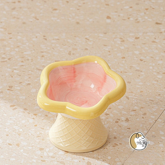 Ceramic Elevated Pet Bowl