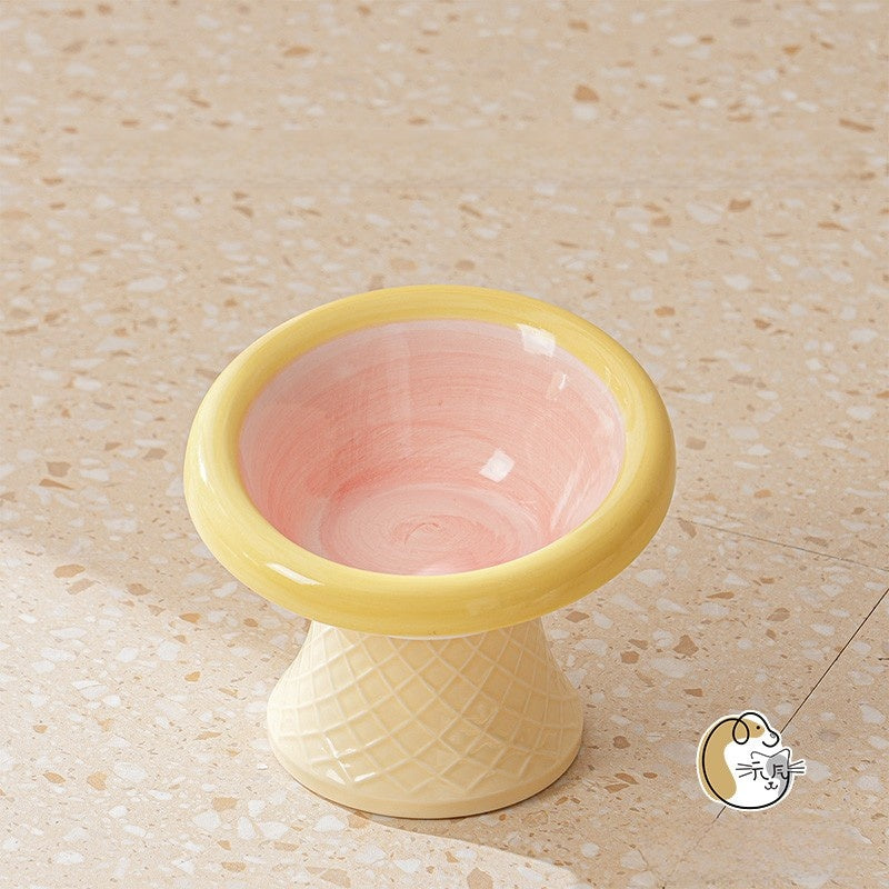 Ceramic Elevated Pet Bowl