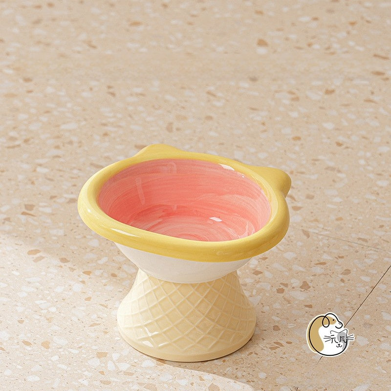 Ceramic Elevated Pet Bowl