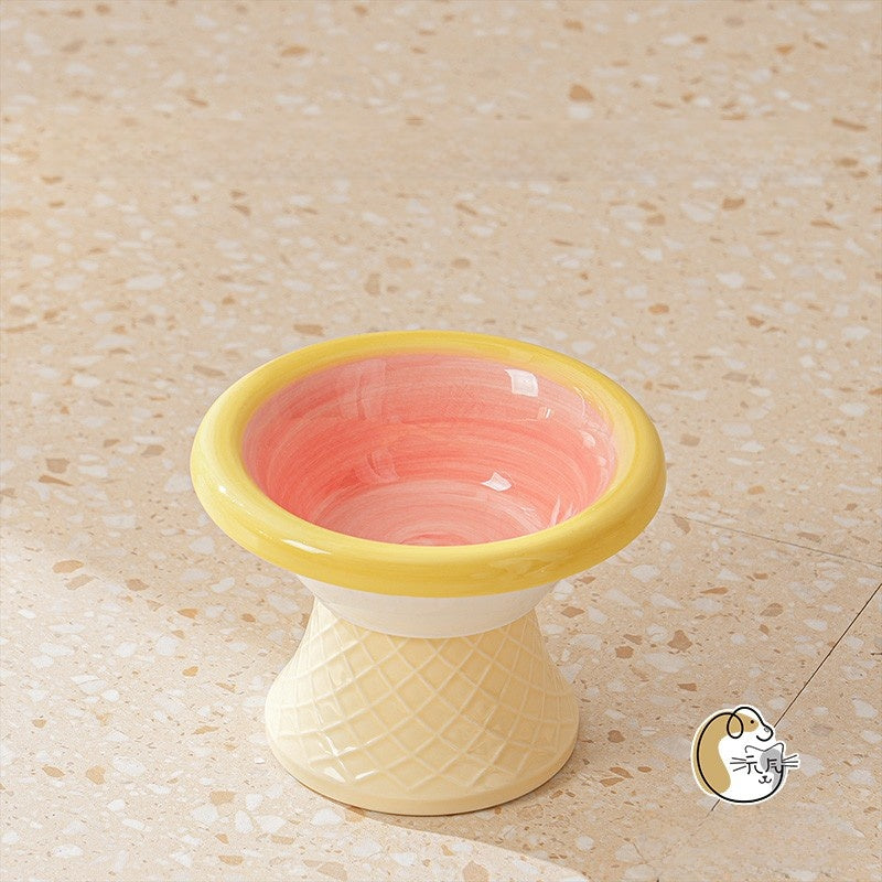 Ceramic Elevated Pet Bowl
