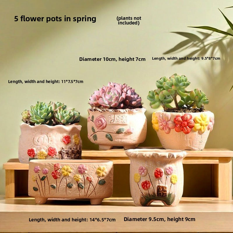 Ceramic Flower Pots for Succulents