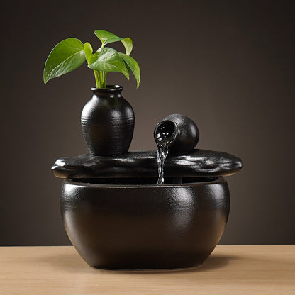 Ceramic Fountain Ornament