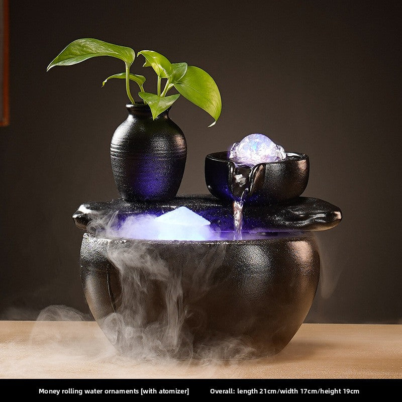 Ceramic Fountain Ornament