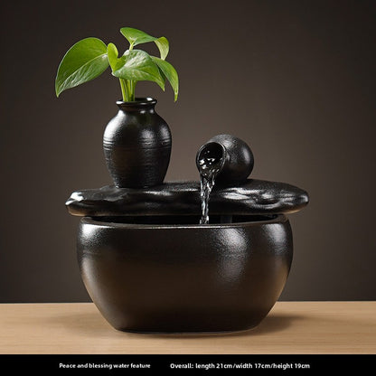 Ceramic Fountain Ornament