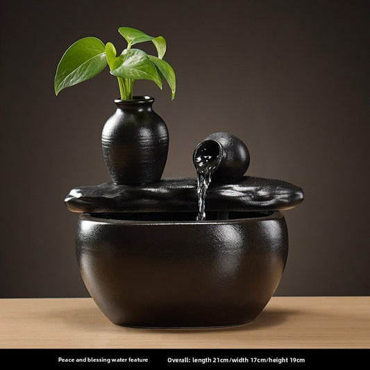 Ceramic Fountain Ornament